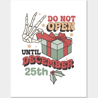 Do not open until december 25th Posters and Art